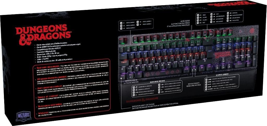 Konix Clavier Donjons et Dragons Mecha Gris – Image 3